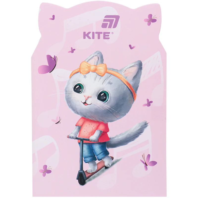 Блокнот м`яка обк., 48 арк., Pink cat, K25-461-2
