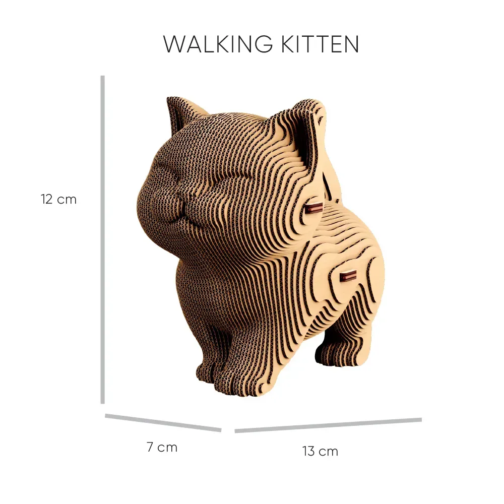 Картонний конструктор "Cartonic 3D Puzzle KITTENS TRIO", CARTKITTENS 5