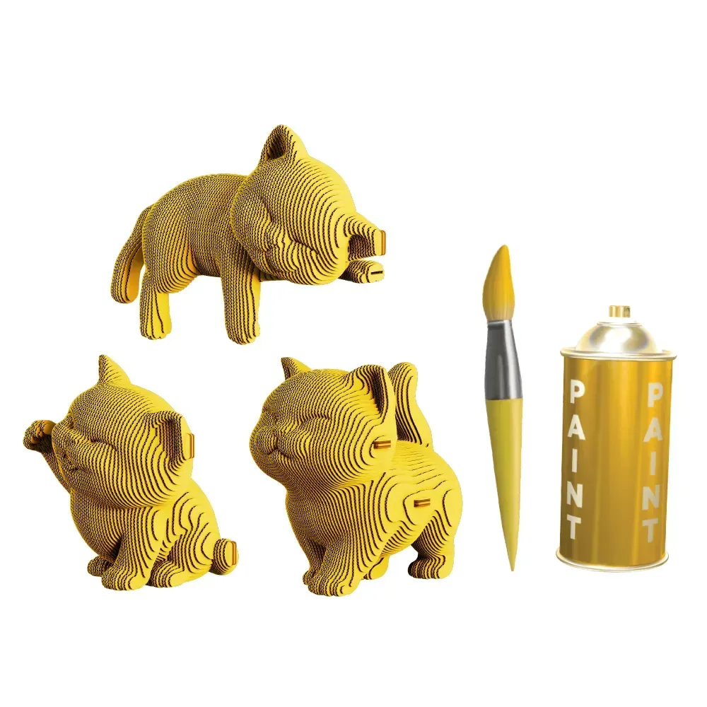 Картонний конструктор "Cartonic 3D Puzzle KITTENS TRIO", CARTKITTENS 10