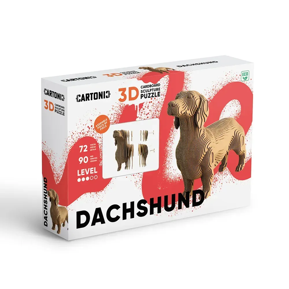 Картонный конструктор "Cartonic 3D Puzzle DACHSHUND", CARTDACH 8