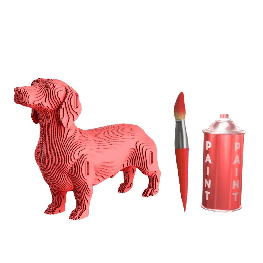 Картонный конструктор "Cartonic 3D Puzzle DACHSHUND", CARTDACH 6