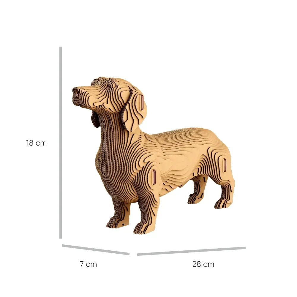 Картонный конструктор "Cartonic 3D Puzzle DACHSHUND", CARTDACH 4