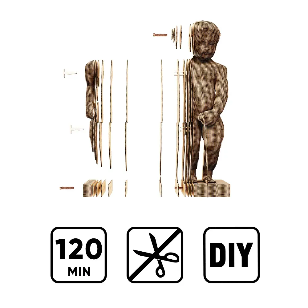Картонный конструктор "Cartonic 3D Puzzle MANNEKEN PIS", CARTPIS 5