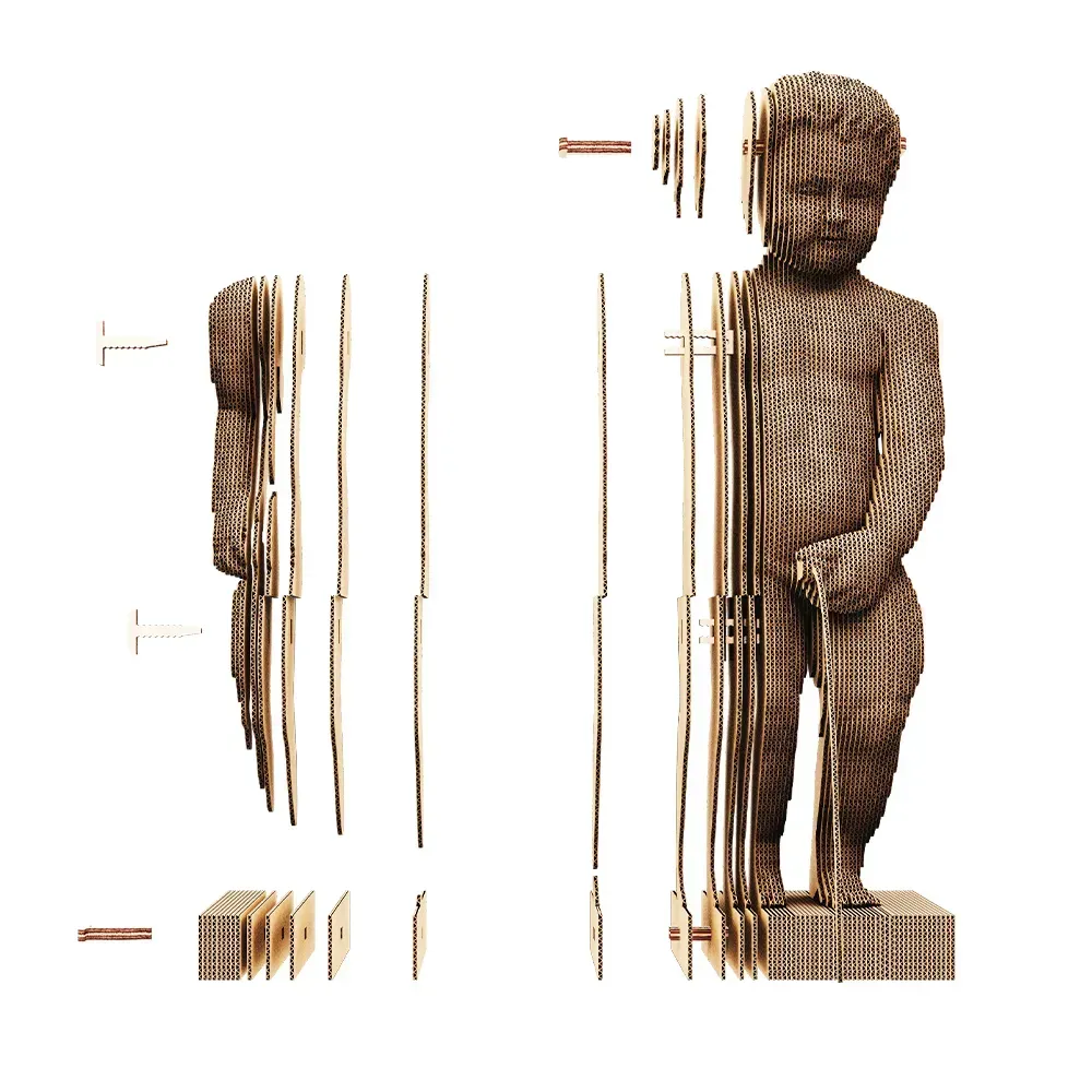 Картонный конструктор "Cartonic 3D Puzzle MANNEKEN PIS", CARTPIS 2