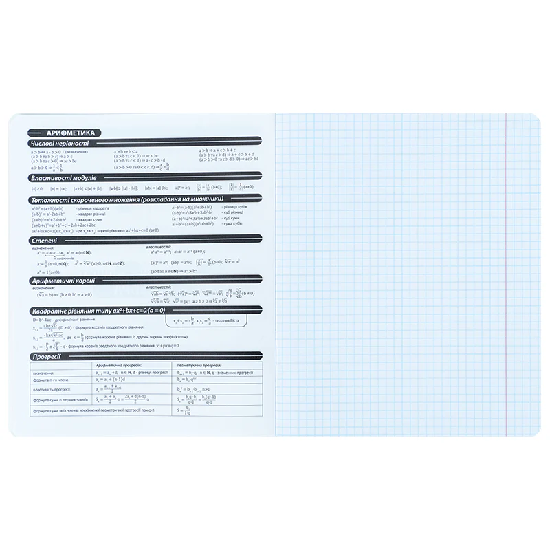 Зошит 48 кл, Предметка - Алгебра, софт тач+УФ, HK, HK25-240-3 2