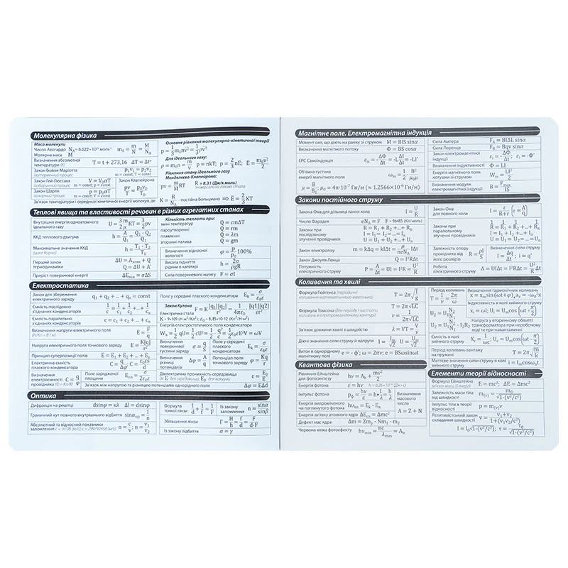 Зошит 48 кл, Предметка - Фізика, фольга+УФ, HP, HP25-240-2 5