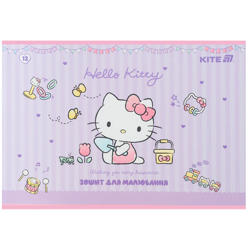 Зошит для малювання, 12 арк., скоба, софт тач + УФ лак, HK-1, HK25-241-1 2