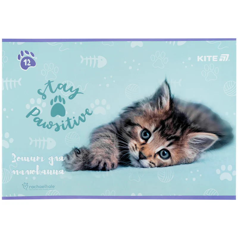 Зошит для малювання, 12 арк., скоба, софт тач + УФ лак, RH, R25-241 6