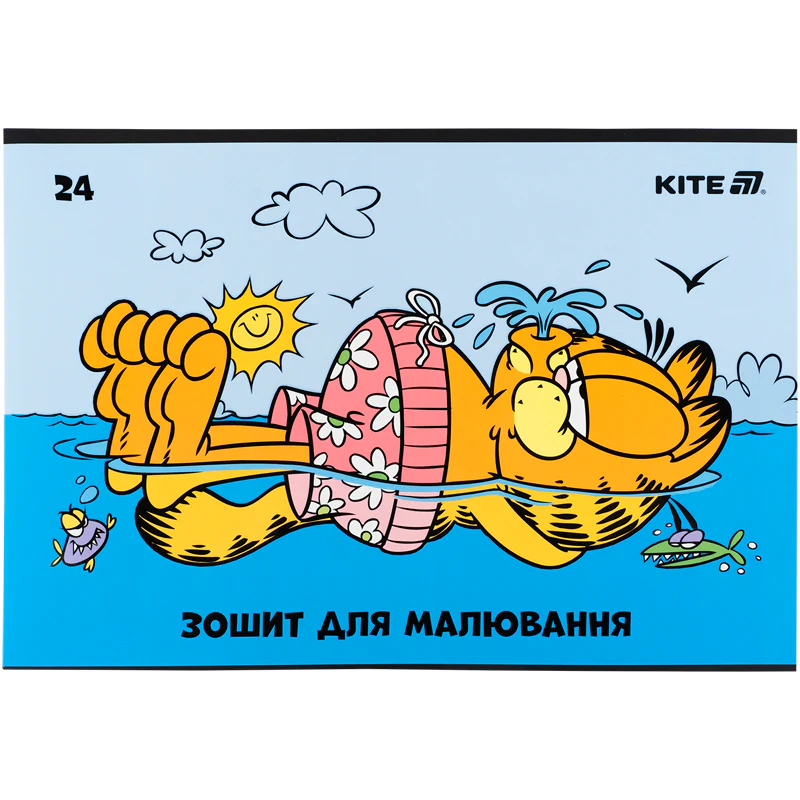 Зошит для малювання, 24 арк., скоба, софт тач + УФ лак, GF, GF25-242 6