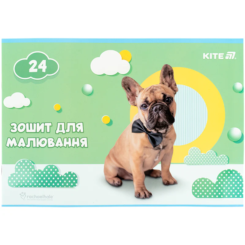 Зошит для малювання, 24 арк., скоба, софт тач + УФ лак, RH, R25-242 6