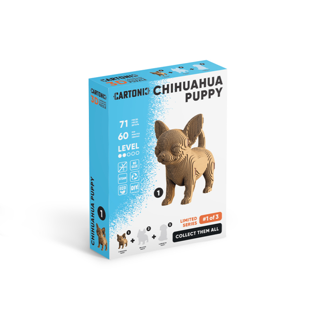 Картонный конструктор "Cartonic 3D Puzzle CHIHUAHUA PUPPY", CARTMNCHIHU 5