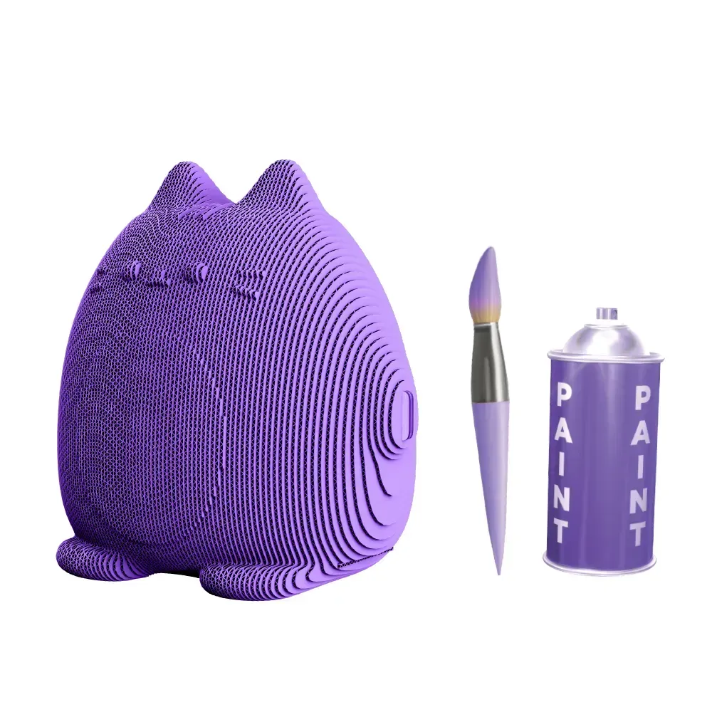 Картонный конструктор "Cartonic 3D Puzzle CUTE CAT MONEY BANK", CARTCUTE 6