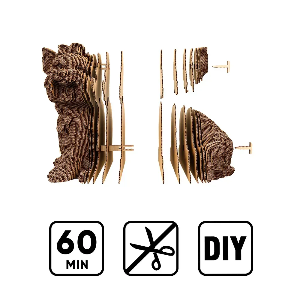Картонный конструктор "Cartonic 3D Puzzle YORKSHIRE TERRIER", CARTYORK 5