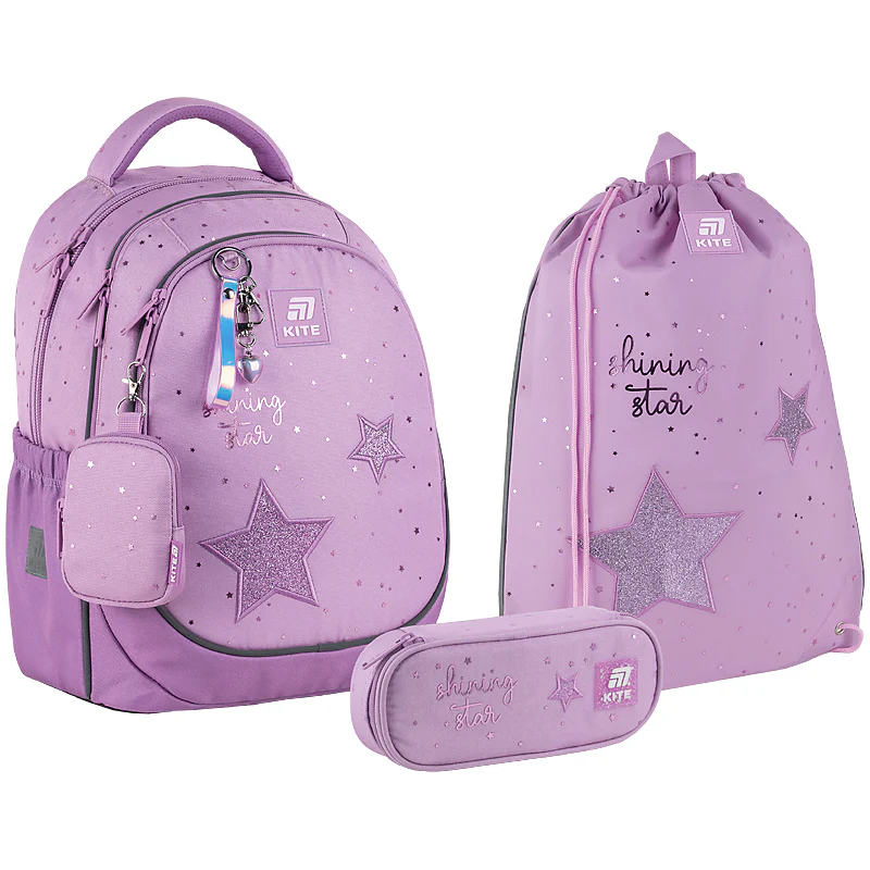 Набор рюкзак + пенал + сумка для обуви Kite 700 ShiningStar, SET_K25-700M-2