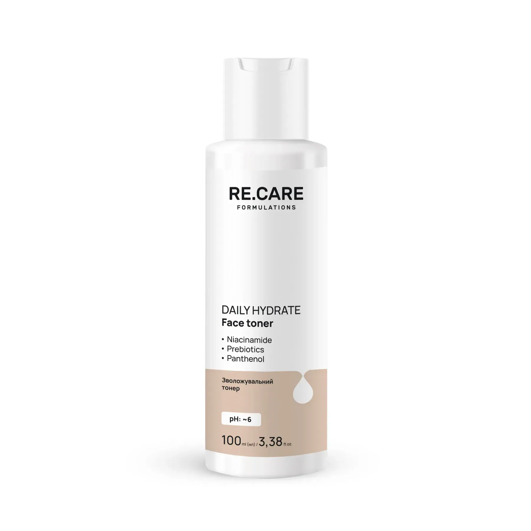 Зволожувальний тонер Daily Hydrate Face Toner RECARE 100 мл, 289643