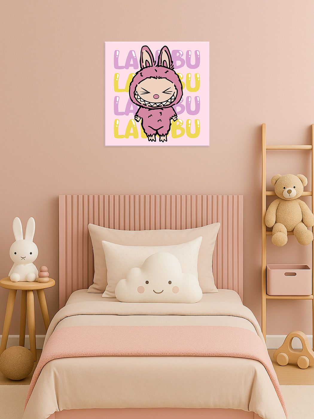 Картина по номерам 25*25 см "Она Лабубу", KHO1286, ТМ "Ideyka" 2