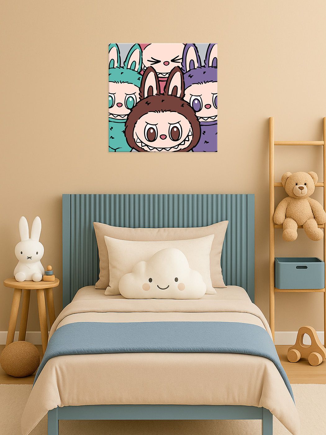Картина по номерам 25*25 см "Команда Лабубу", KHO1301, ТМ "Ideyka" 2