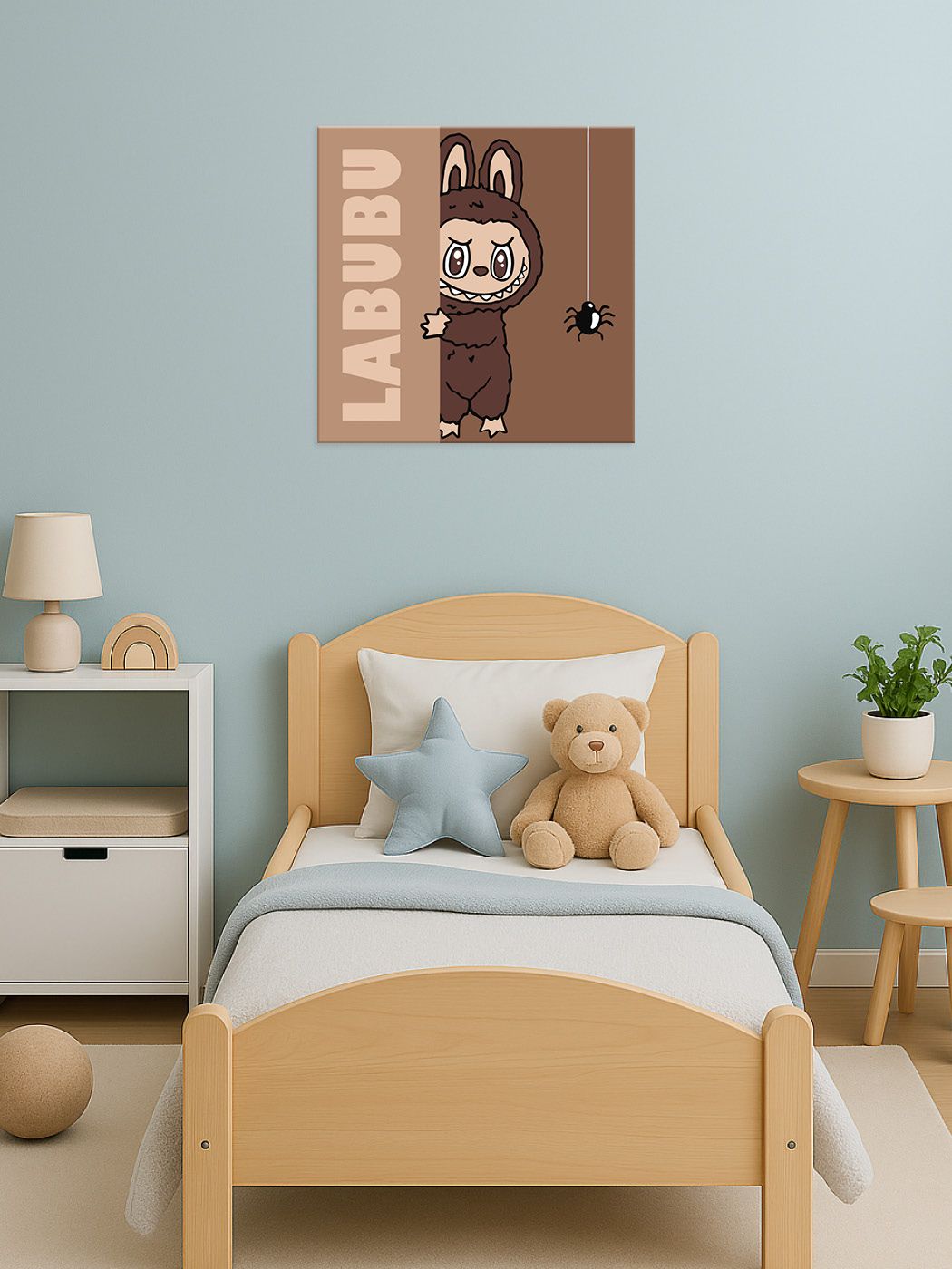 Картина по номерам 25*25 см "Прятки Лабубу", KHO1302, ТМ "Ideyka" 2