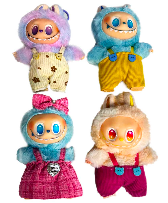 Игрушка Лабубу-3 в одежде, микс, в пакете и подарочной коробке, 712553 2