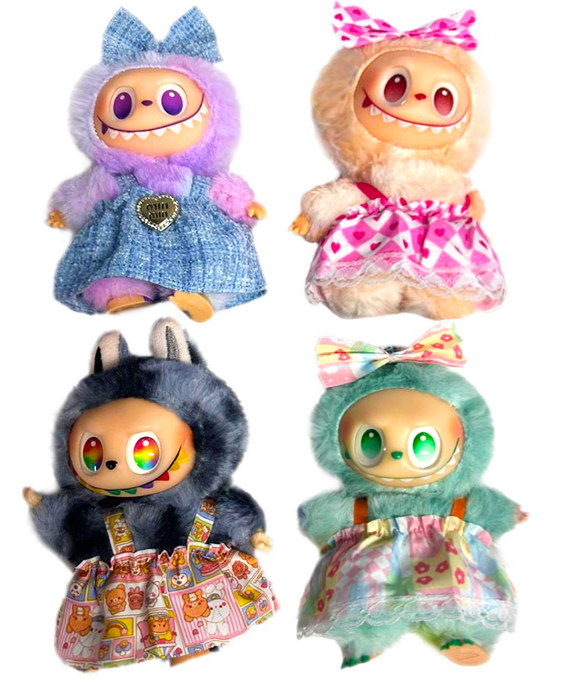 Игрушка Лабубу-3 в одежде, микс, в пакете и подарочной коробке, 712553 3