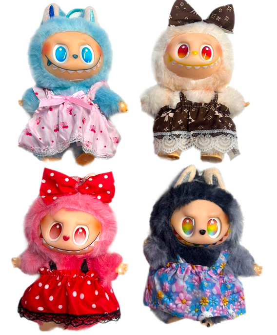 Игрушка Лабубу-3 в одежде, микс, в пакете и подарочной коробке, 712553 4