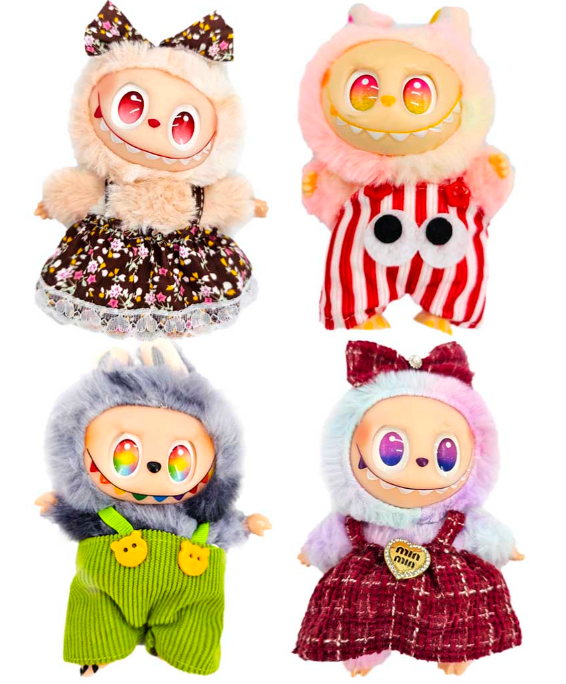 Игрушка Лабубу-3 в одежде, микс, в пакете и подарочной коробке, 712553 6