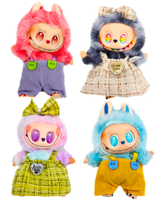 Игрушка Лабубу-3 в одежде, микс, в пакете и подарочной коробке, 712553 1