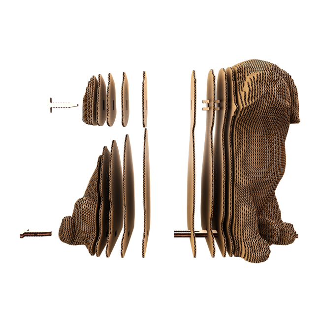 Картонный конструктор "Cartonic 3D Puzzle LABRADOR PUPPY", CARTMNLABRA 1
