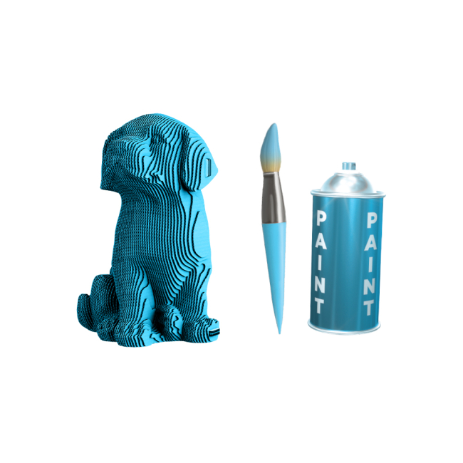 Картонный конструктор "Cartonic 3D Puzzle LABRADOR PUPPY", CARTMNLABRA 2