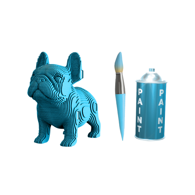Картонный конструктор "Cartonic 3D Puzzle BULLDOG PUPPY", CARTMNBULL 2