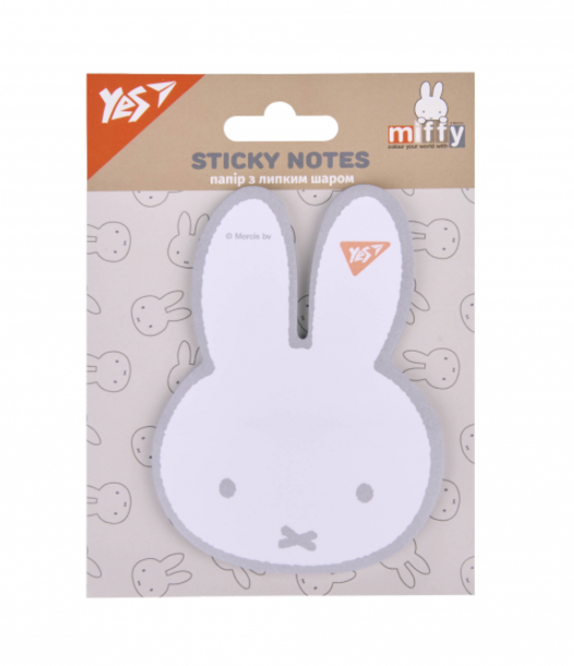 Папір з липким шаром Yes фігурний "Miffy" 40 аркушів, 170436
