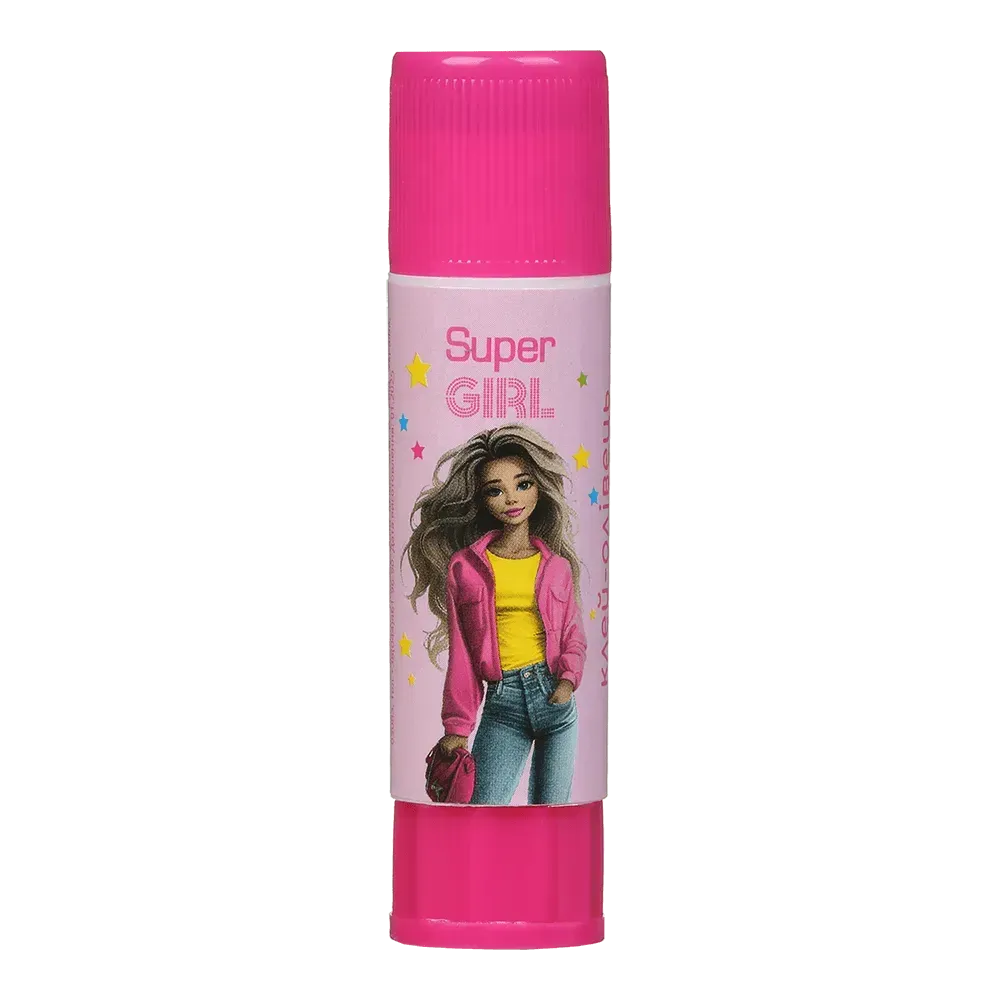 Клей-карандаш Super Girls  9 г, PVP, ZB.6303