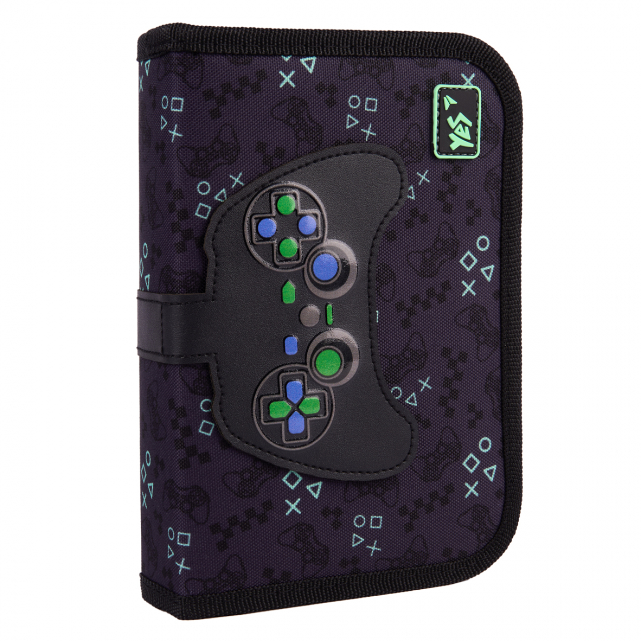 Пенал жесткий YES HP-04 "Game On!" одинарный с двумя клапанами, 533629