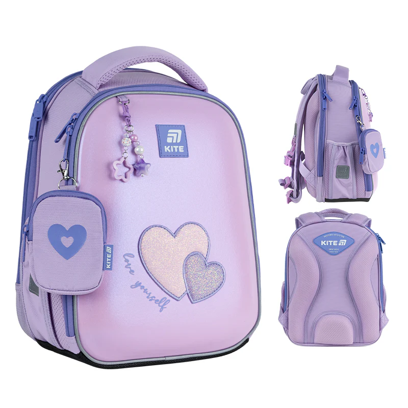 Набор рюкзак+пенал+сумка для обуви Kite 555 Sweetheart, SET_K25-555S-7 1