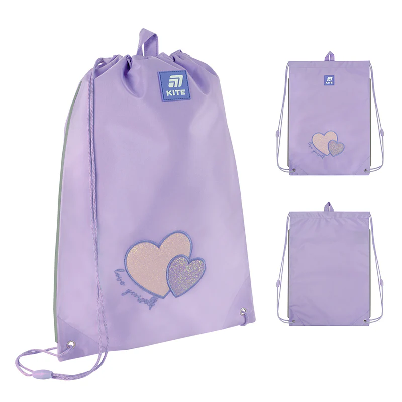 Набор рюкзак+пенал+сумка для обуви Kite 555 Sweetheart, SET_K25-555S-7 15