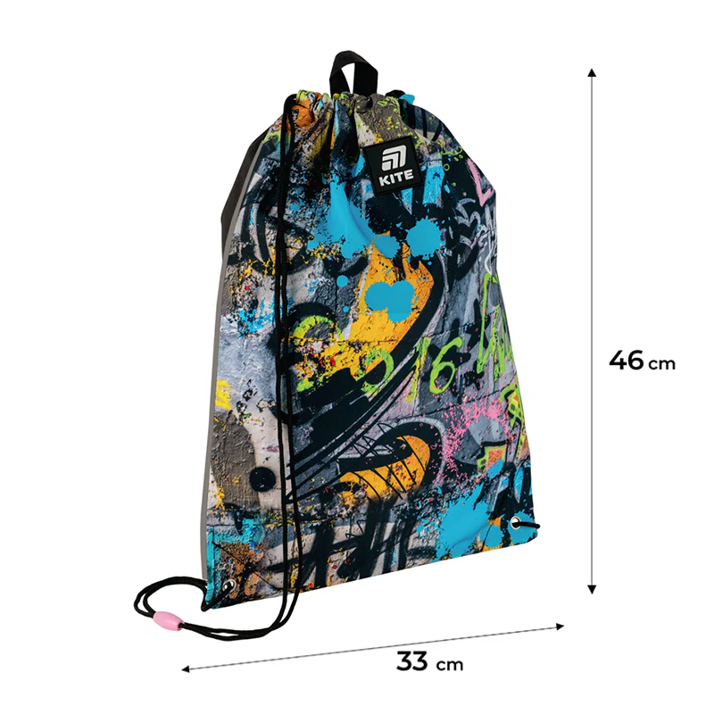 Набор рюкзак+пенал+сумка для обуви Kite 585 Street Art, SET_K25-585M-3 19