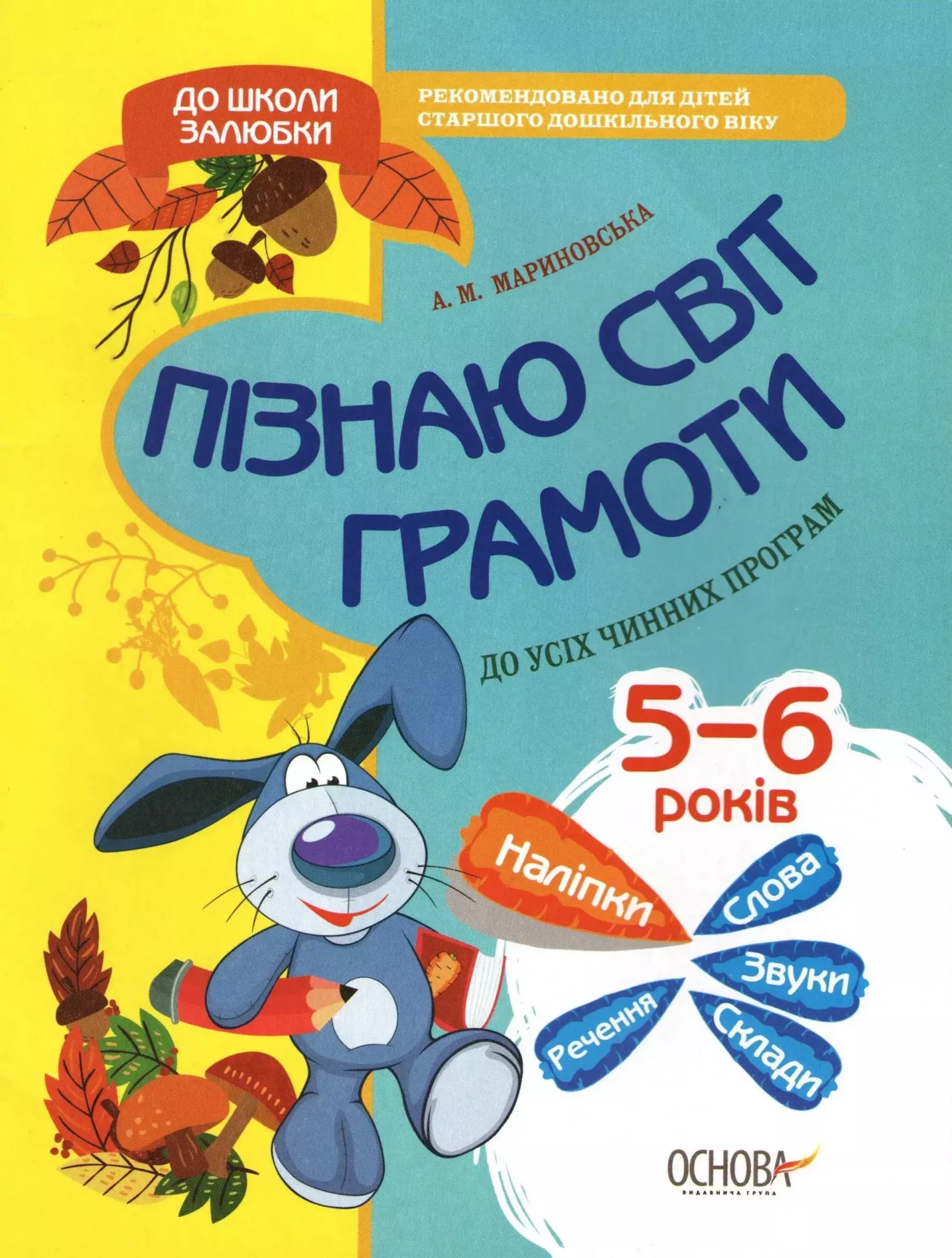 Прописи "В школу с удовольствием. Познаю мир грамоты. 5-6 лет" (у), КДШ006