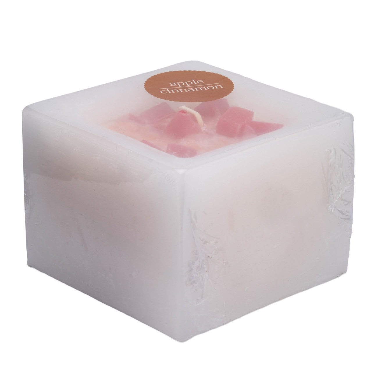 Свічка арома-призма 10*7 см, яблуко-кориця, CFS10*07/1-apple, Candy Light