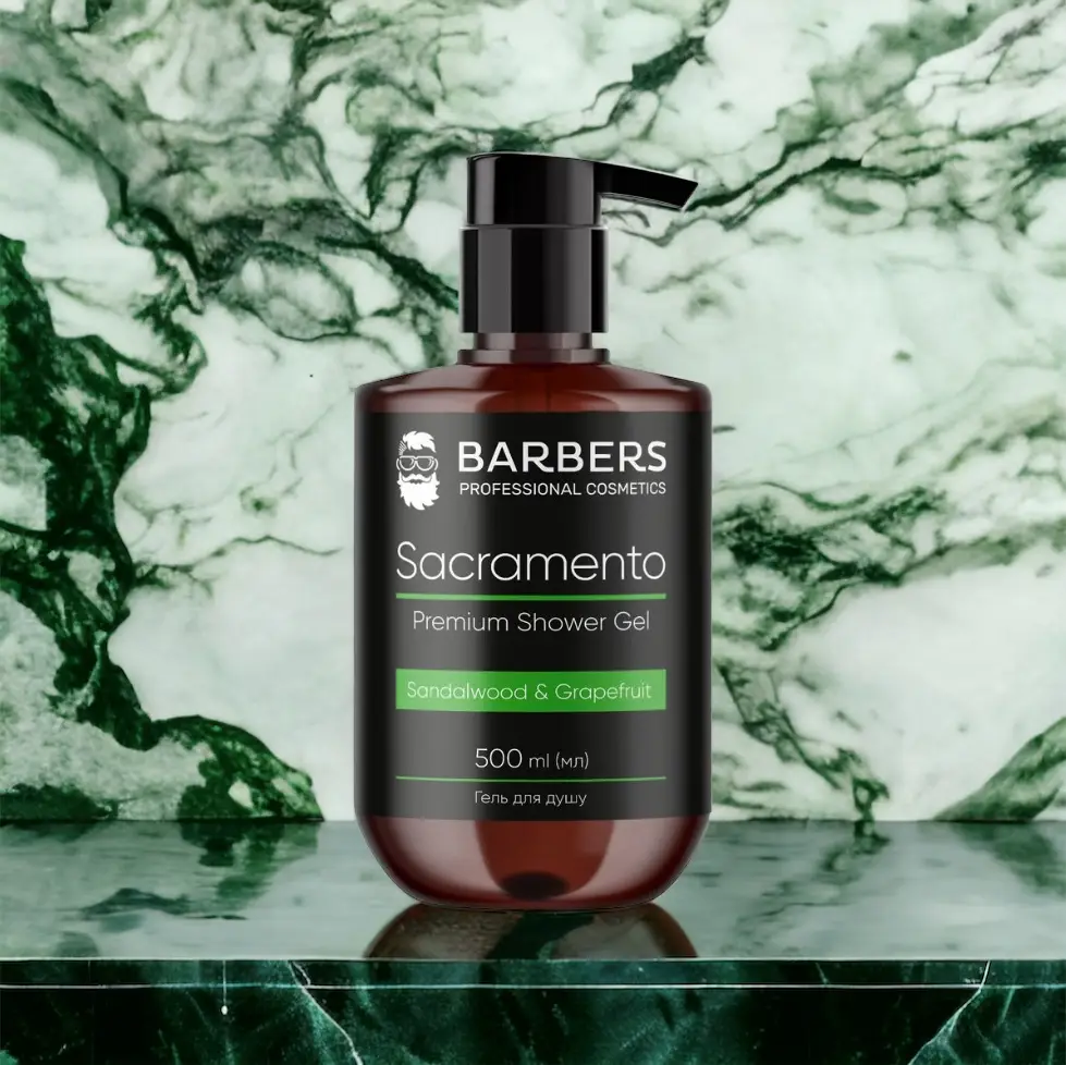 Гель для душу Barbers Sacramento 500 мл, 735013 4