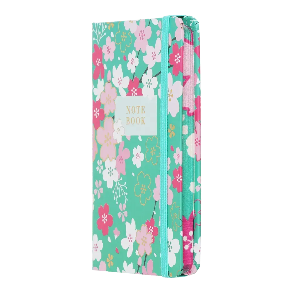 Книжка записна Blossom на гумці, А6, 80 арк., кліт., офсет, блакитна, BM.256102-14 1