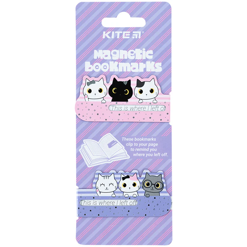 Набір магнітних закладок-індикаторів Cats, K24-496-3