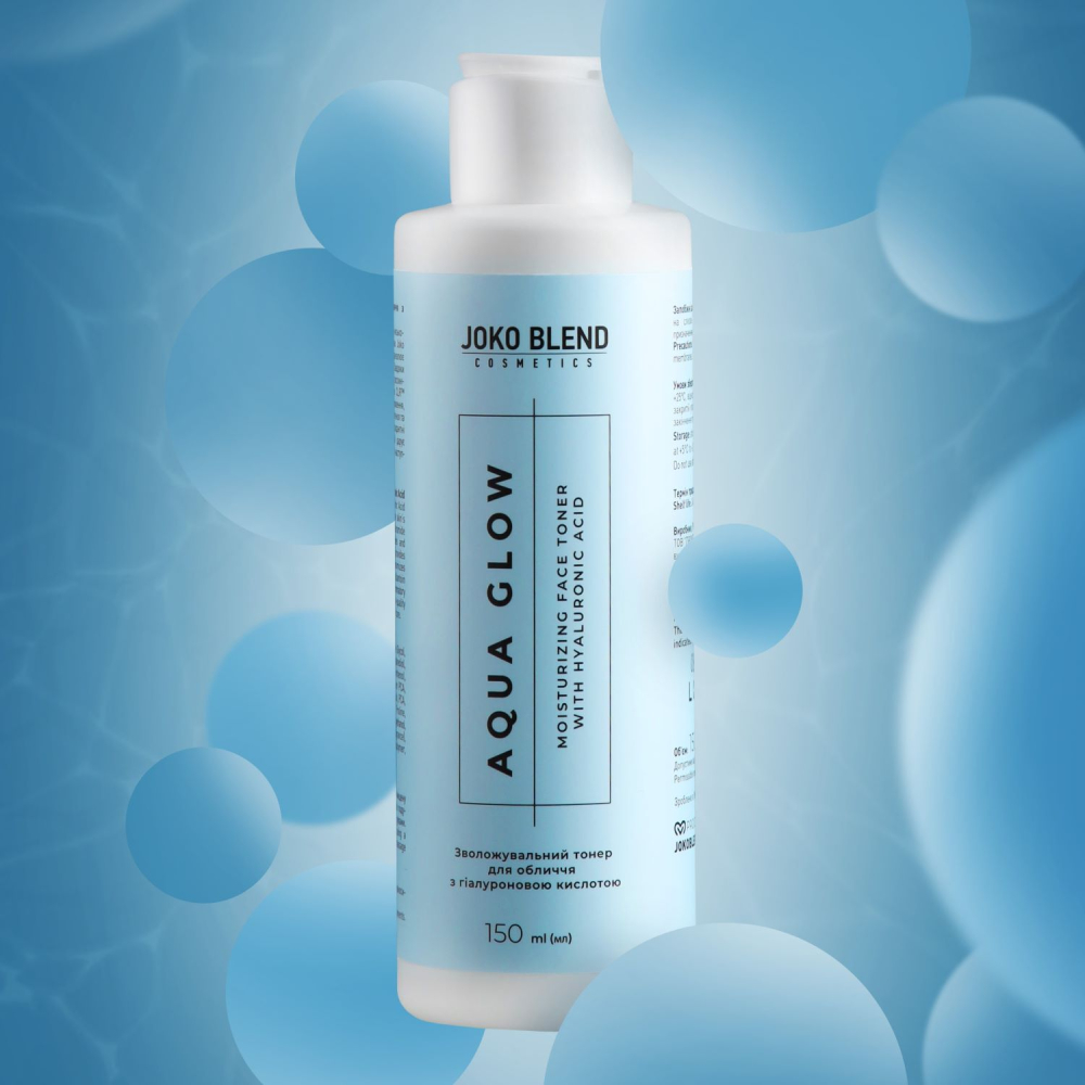 Зволожувальний тонер для обличчя з гіалуроновою кислотою Aqua Glow Joko Blend 150 мл, 289536 1