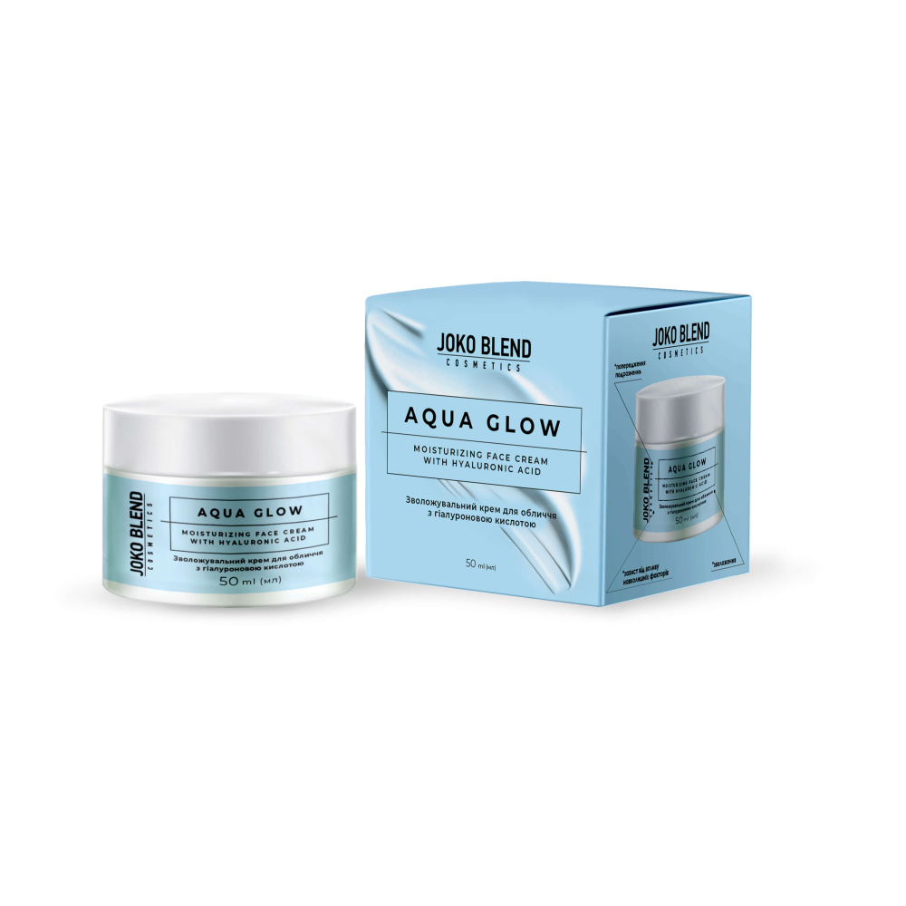 Зволожувальний крем для обличчя з гіалуроновою кислотою Aqua Glow Joko Blend 50 мл, 289538