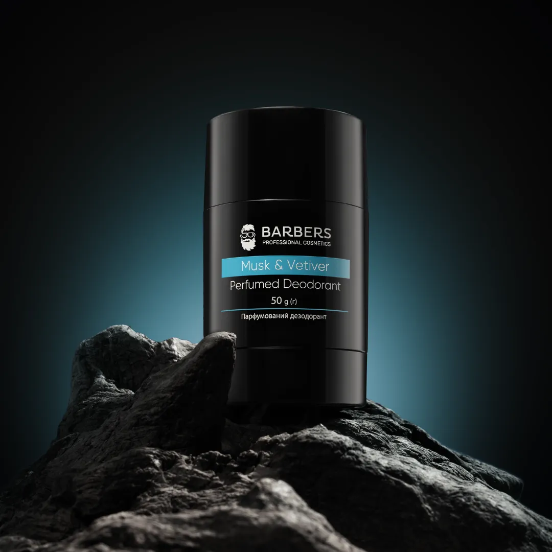 Парфумований дезодорант Barbers Musk & Vetiver 50 г, 289491 3