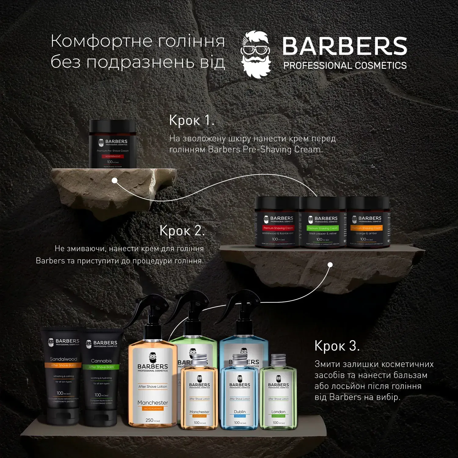 Бальзам после бритья с конопляным маслом Barbers Cannabis 100 мл, 289817 5