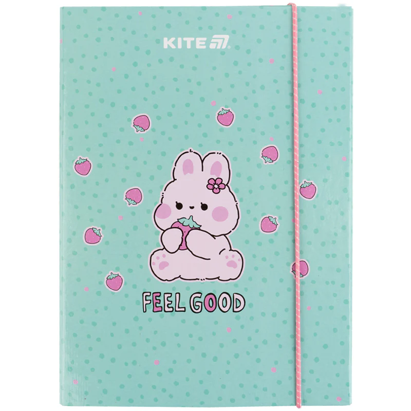 Папка для тетрадей В5 на резинке картон, Feel Good, K25-210-1 1