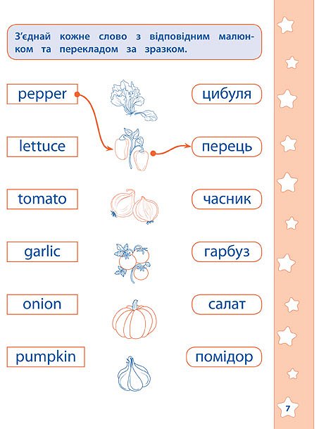 Прописи. Англійські навчалочки. English. Овочі, фрукти (2890) 2