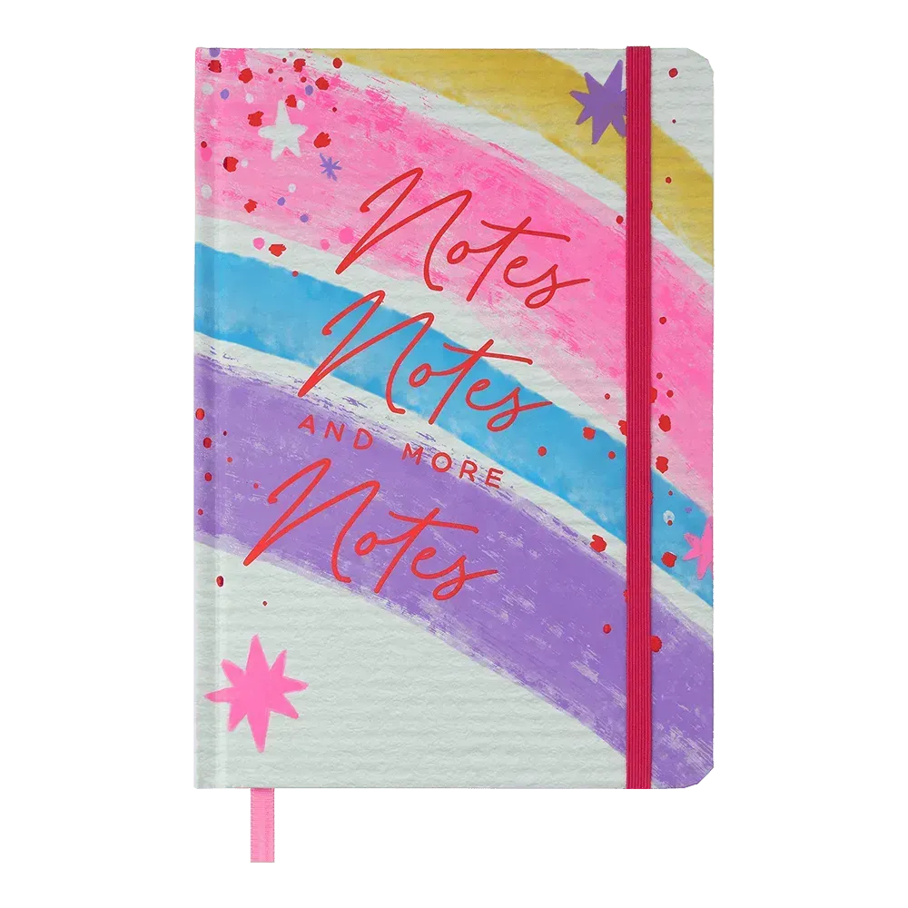 Книжка записна Neon на гумці, А5, 96 арк., кліт., офсет, рожева, BM.255116-10