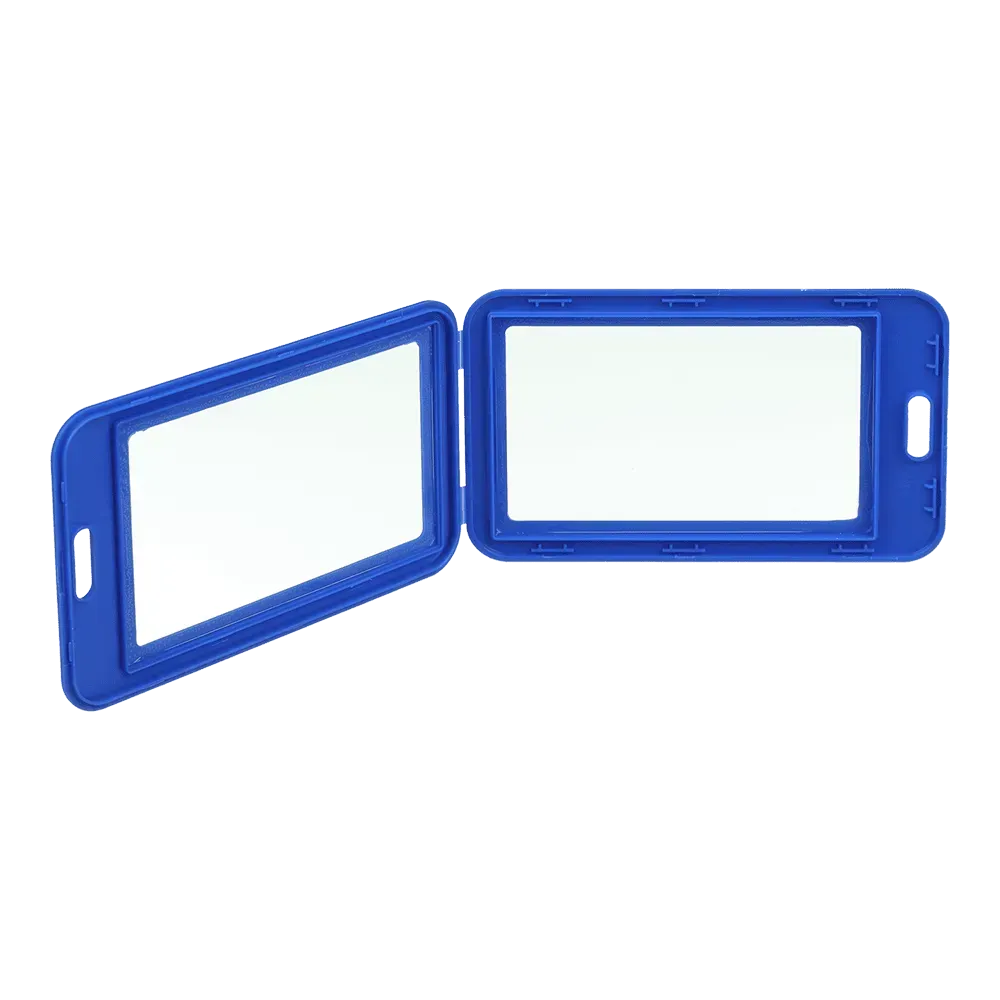 Бейдж-ідентифікатор вертикальний, 69*111 мм, PP+PVC, синій, BM.5414-02 1