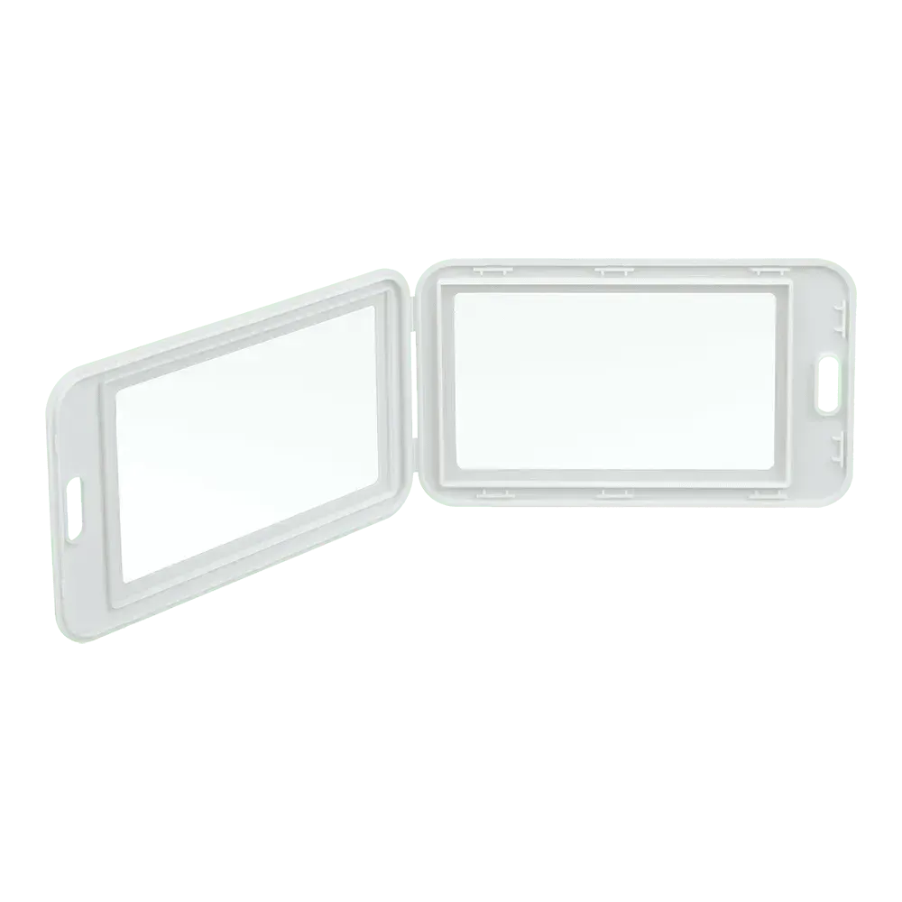 Бейдж-ідентифікатор вертикальний, 69*111 мм, PP+PVC, білий, BM.5414-12 1